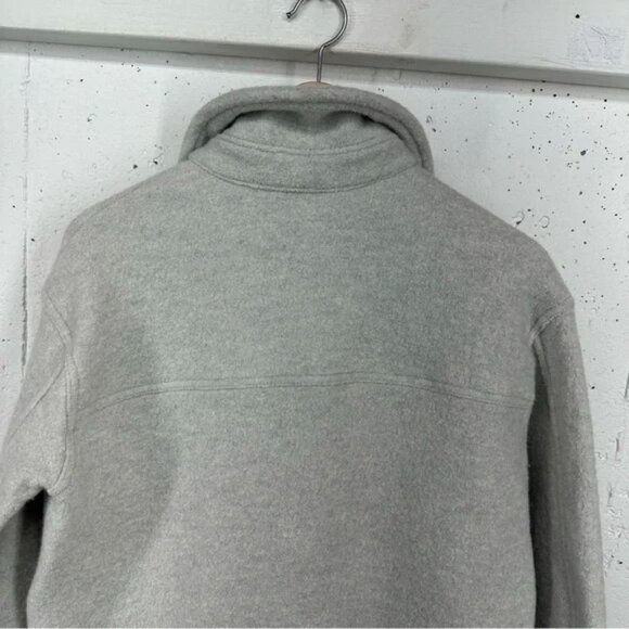 Quince Women’s size Medium Light Gray Boiled Wool Shirt Jacket READ - Picture 8 of 16